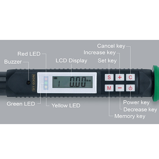 Cần xiết lực 200Nm Toptul DT-200N Cần xiết lực 200Nm Toptul DT-200N